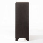 31" Espresso Solid Wood Five Drawer Dresser