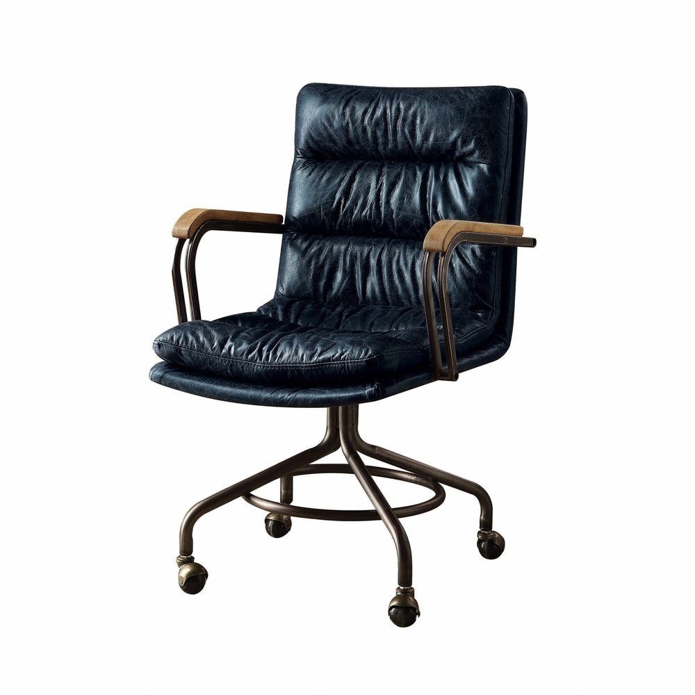 Coffee and Dark Brown Swivel Rolling Executive Office Chair
