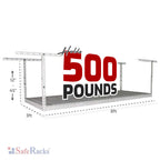 3’ x 8’ Overhead Garage Storage Rack - Overhead Storage