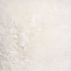 18" White Genuine Sheepskin Cylindrical Pouf Ottoman