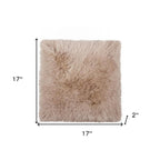17" X 17" White Synthetic Solid Color Pad