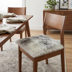 17" X 17" Gray Genuine Sheepskin Chair Pad