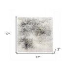 17" X 17" Gray Genuine Sheepskin Chair Pad