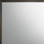 35" Gray Oak Framed Accent Mirror