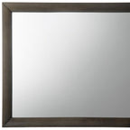 35" Gray Oak Framed Accent Mirror