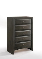 59" Gray Solid Wood Standard Dresser/Chest
