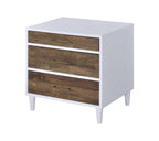21" Brown Three Drawers Nightstand
