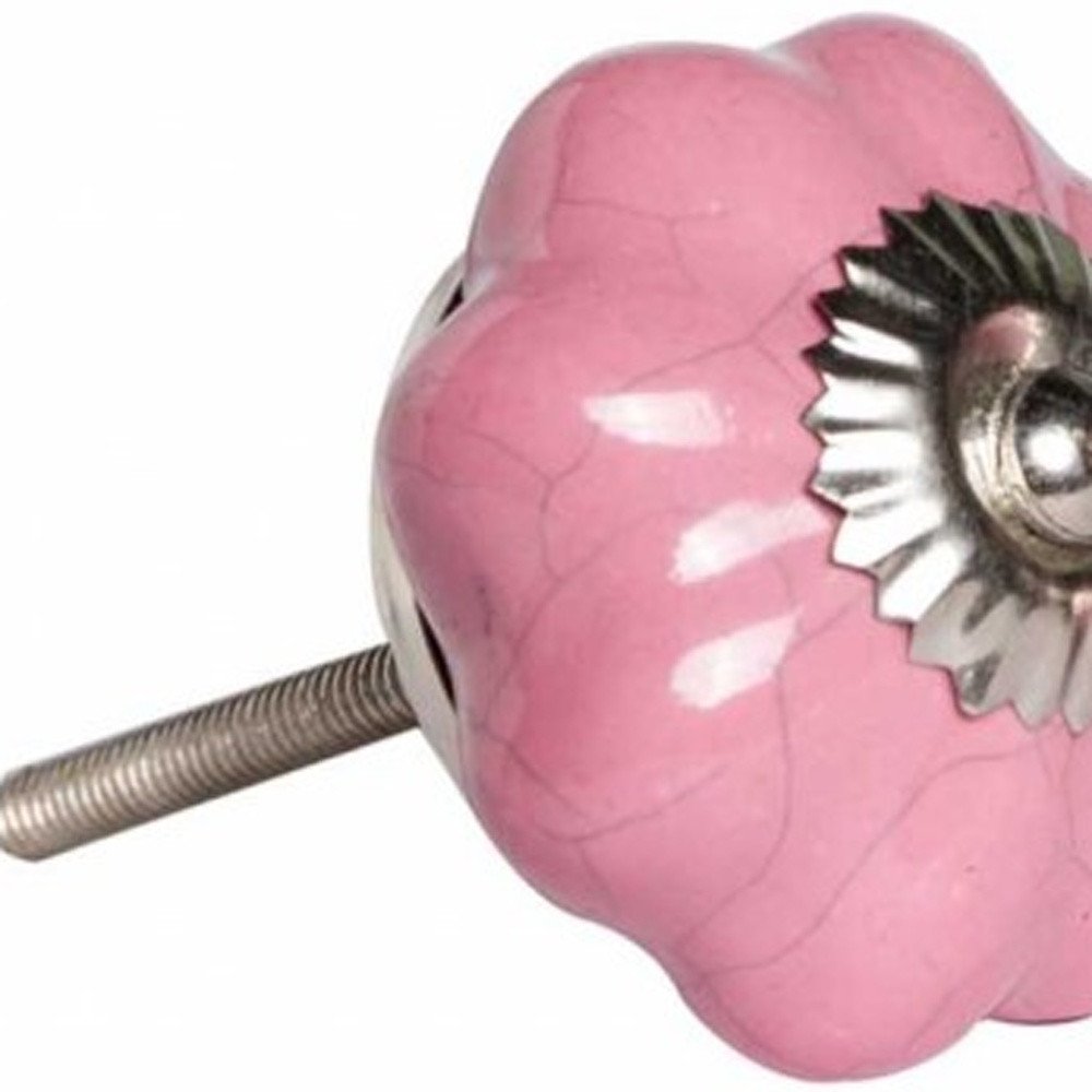 Set of Twelve Blue And Silver Ceramic Drawer Pull Knobs