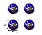 Set of Twelve Navy Blue Ceramic Drawer Pull Knobs