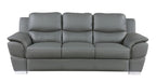 85" Black Genuine Leather Sofa