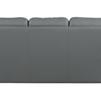 85" Black Genuine Leather Sofa
