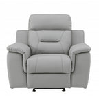41" Grey Fascinating Leather Reclining Chair.