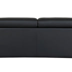 89" Camel Italian Leather Sofa With Silver Legs
