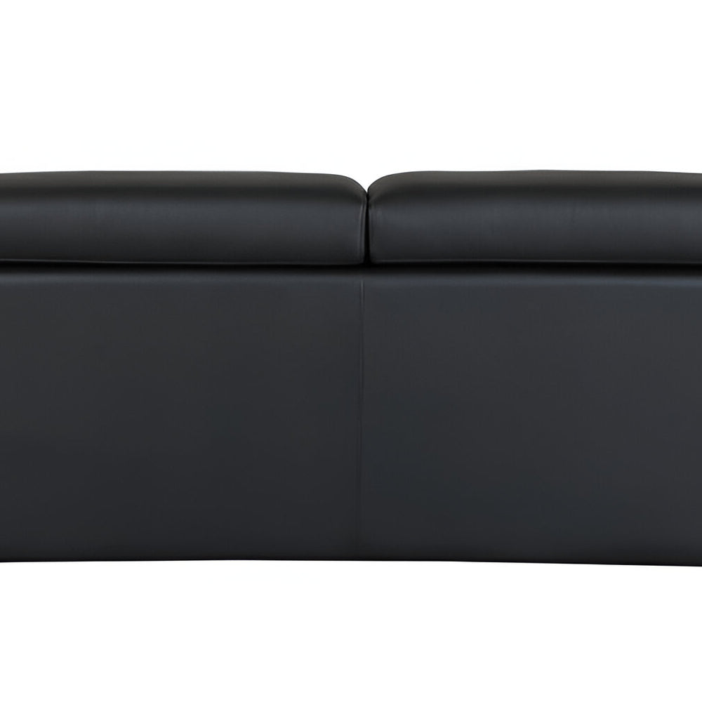 89" Camel Italian Leather Sofa With Silver Legs