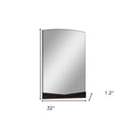 43" Dark Brown Dresser Mirror