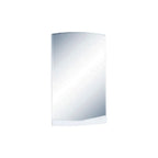 43" White Dresser Mount Frameless Bathroom Vanity Mirror