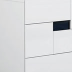 30" Superb White High Gloss Dresser