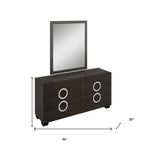 31" Refined Grey High Gloss Dresser