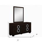 31" Refined Grey High Gloss Dresser