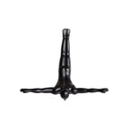 7" X 7" Black Resin Diving Man Hanging Dimensional Sculpture