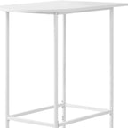 24" White Free Form Manufactured Wood Bar Table