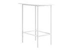 24" White Free Form Manufactured Wood Bar Table