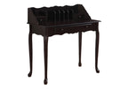 36" Dark Brown Solid Wood Computer Desk With Three Drawers