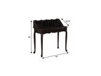 36" Dark Brown Solid Wood Computer Desk With Three Drawers
