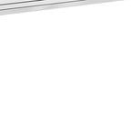 48" White and Silver Console Table And Drawers