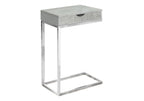 10.25" X 15.75" X 24.5" Cappuccino Finish And Gold Laminated Drawer Accent Table