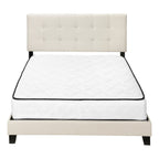 Gray Queen Tufted Upholstered Bed Frame