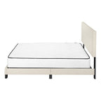 Gray Queen Tufted Upholstered Bed Frame