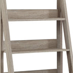 26" Taupe Wood Ladder Desk
