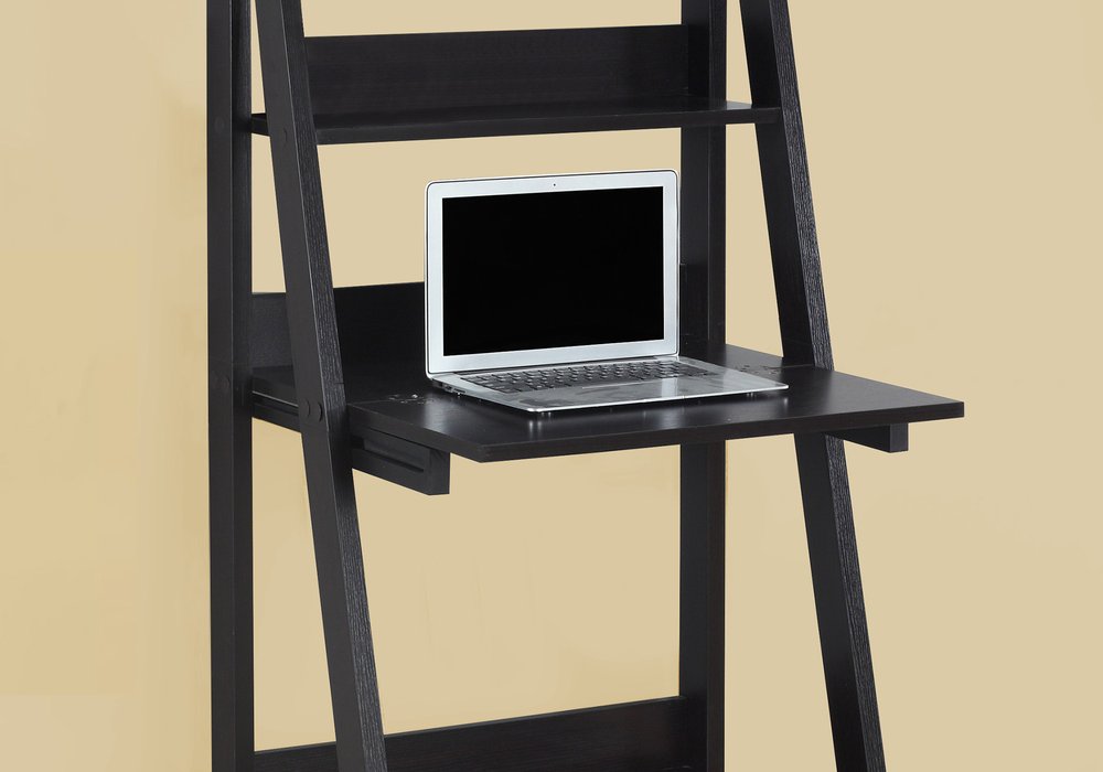 26" Taupe Wood Ladder Desk