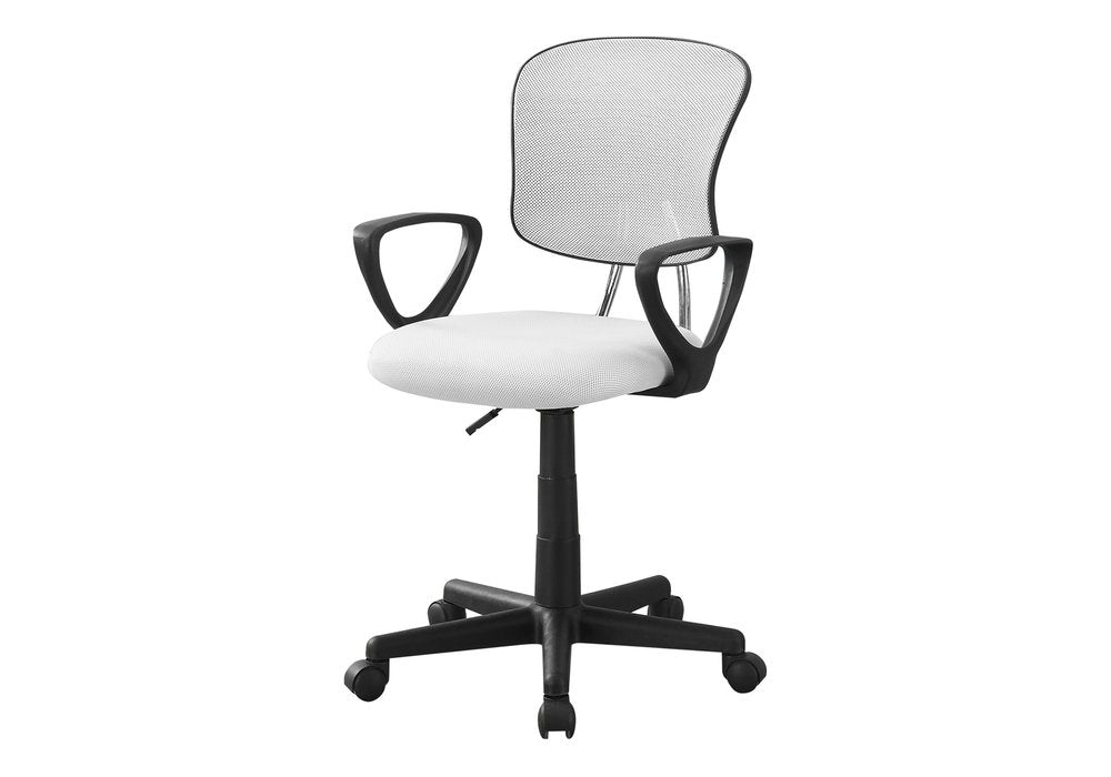 Black Adjustable Height Swivel Rolling Office Chair