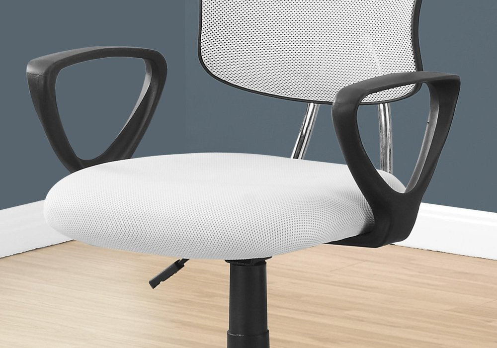 Black Adjustable Height Swivel Rolling Office Chair