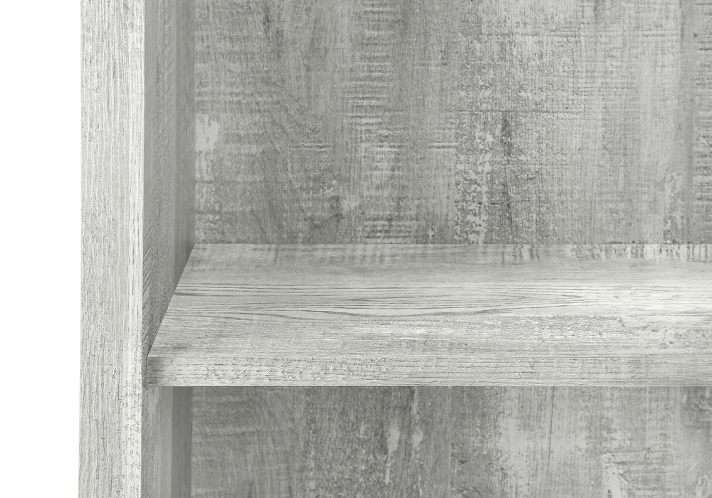 White Wood Adjustable Four Tier Bookcase
