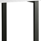 47" Brown and Black Computer Desk With Three Drawers