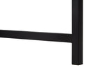 47" Brown and Black Computer Desk With Two Drawers