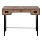 47" Brown and Black Computer Desk With Two Drawers