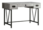 47" Brown and Black Computer Desk With Two Drawers