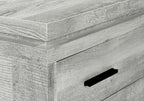 60" Gray L Shape Computer Desk With Three Drawers