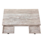 47" White and Silver Computer Desk With Two Drawers