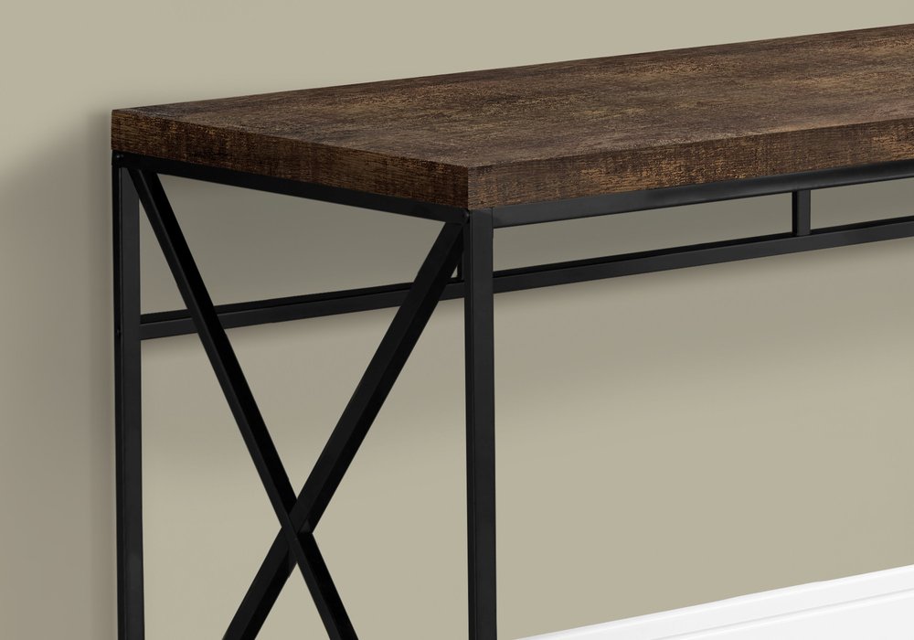 47" Brown and Black Computer Desk