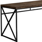 47" Brown and Black Computer Desk