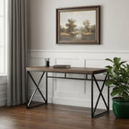 47" Brown and Black Computer Desk