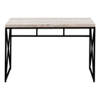 47" Taupe and Black Computer Desk