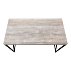 47" Taupe and Black Computer Desk