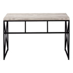 47" Taupe and Black Computer Desk