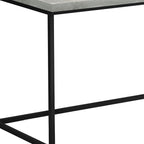 55" Gray and Black Computer Desk With Three Drawers